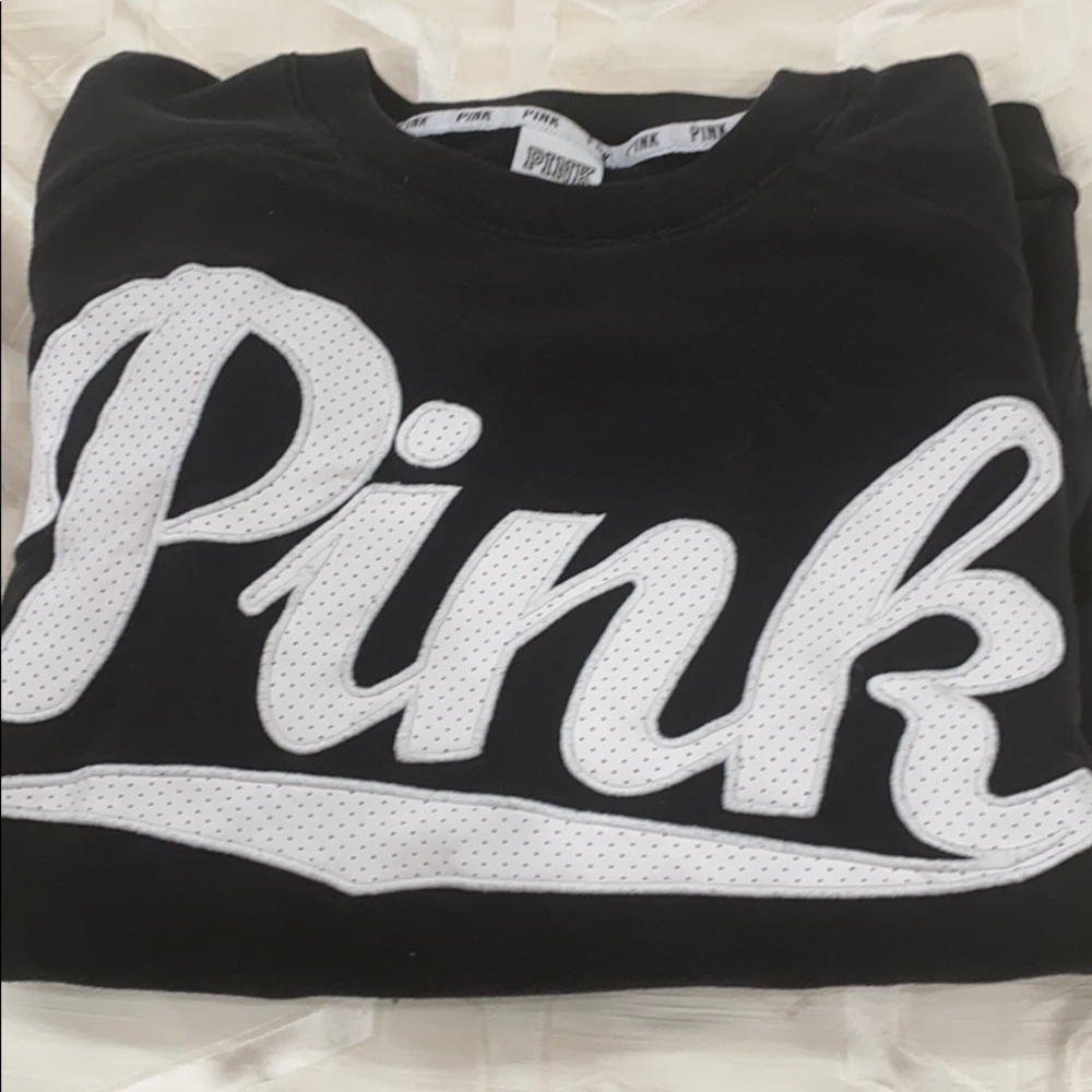 PINK black sweatshirt